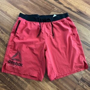 Red Reebok men’s shorts